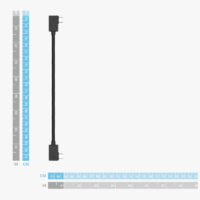 dimensioni portable2 a doppio angolo USB-C OTG 15 cm