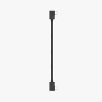 cavo principale portatile a doppia connettore USB-C OTG ad angolo retto, 15 cm