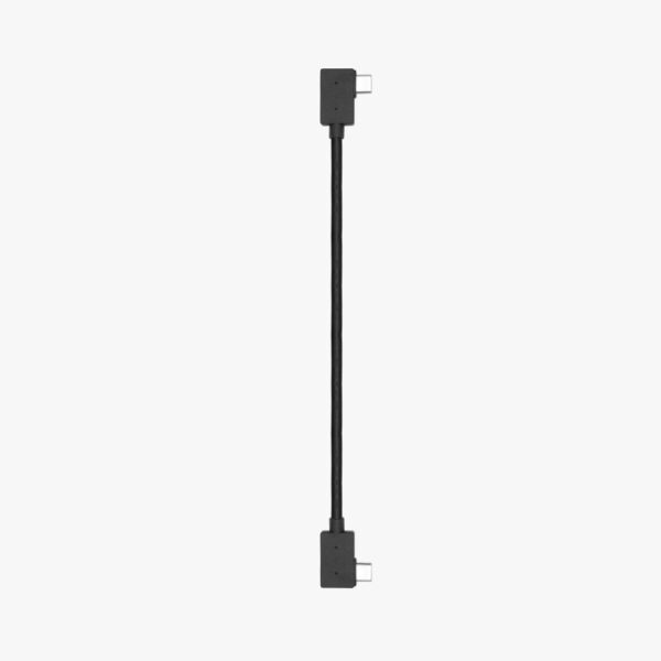 cavo principale portatile a doppia connettore USB-C OTG ad angolo retto, 15 cm