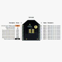 Schema dei pin del modulo radio a medio raggio MR