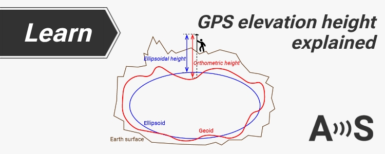 Spiegazione dell'altitudine GPS: ellissoidale, ortometrica, geoidale