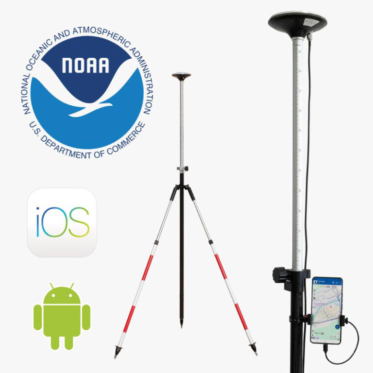 Kit di rilevamento con palo e base per rover