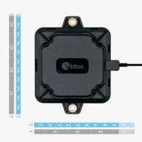 dimensioni dell'antenna GNSS tripla banda in banda L ANN MB2 di u-blox