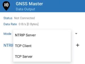 Esportazione dei dati master GNSS