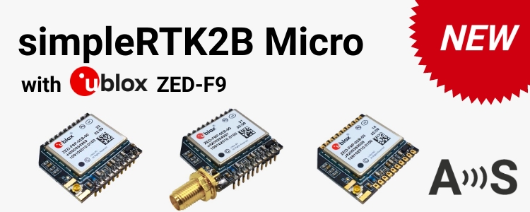 Nuovo prodotto: simpleRTK2B Micro con ZED-F9