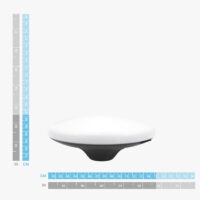 Dimensioni dell'antenna multibanda GNSS (IP66) della linea Budget Survey