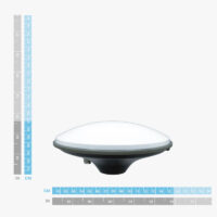 Dimensioni dell'antenna GNSS a tripla banda + banda L (IP67) per rilievi geodetici