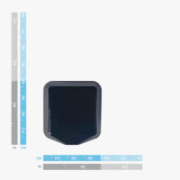 Dimensioni dell'antenna magnetica a patch in banda L (IP65)