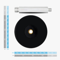 Supporto per antenna GNSS multibanda per rilievi topografici – Dimensioni