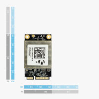Dimensioni del simpleRTK3B mPCIe