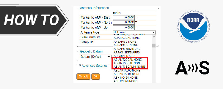 pagina iniziale dei tutorial: carica il file di calibrazione dell'antenna
