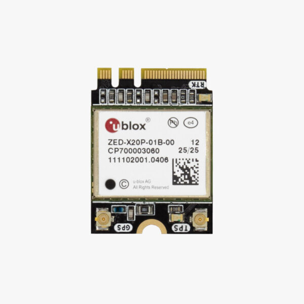 Scheda M.2 con ricevitore GNSS multibanda u-blox ZED-X20P