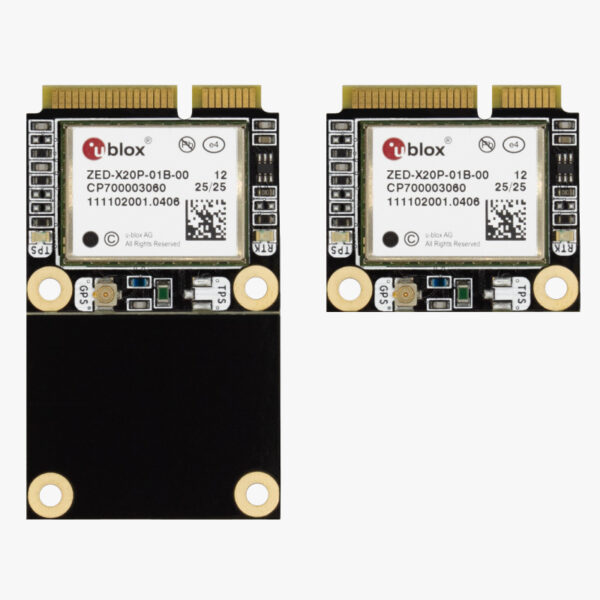 Scheda Mini PCI Express con ricevitore GNSS multibanda u-blox ZED-X20P