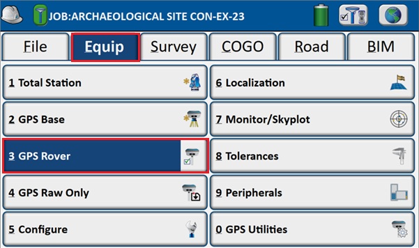 Configurazione manuale e mappatura tramite un kit RTK economico in Carlson SurvPC - rover GPS