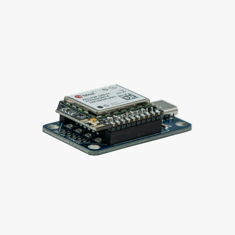 Scheda portante USB-C per moduli XBee Plugins simpleRTK2B micro uFL collegati