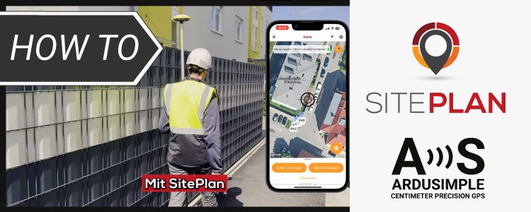 Tutorial sull'uso del dispositivo portatile Zed-F9P RTK 2 con custodia Siteplan